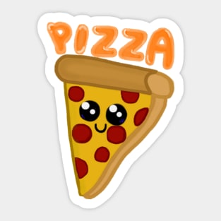 Kawaii Pizza Sticker